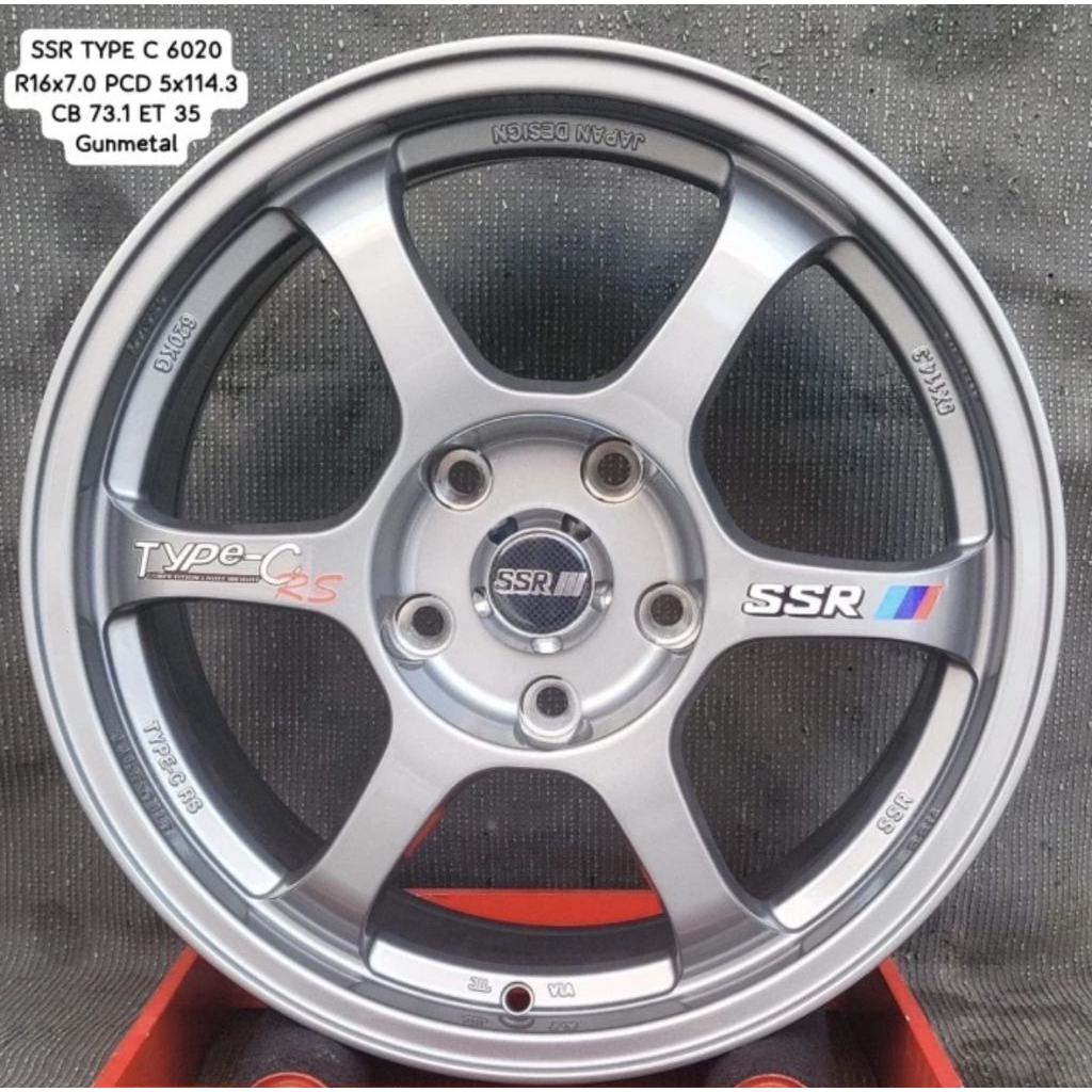 Jual Velg mobil racing SSR Type c RS R 16 lubang 5x114 | Shopee Indonesia