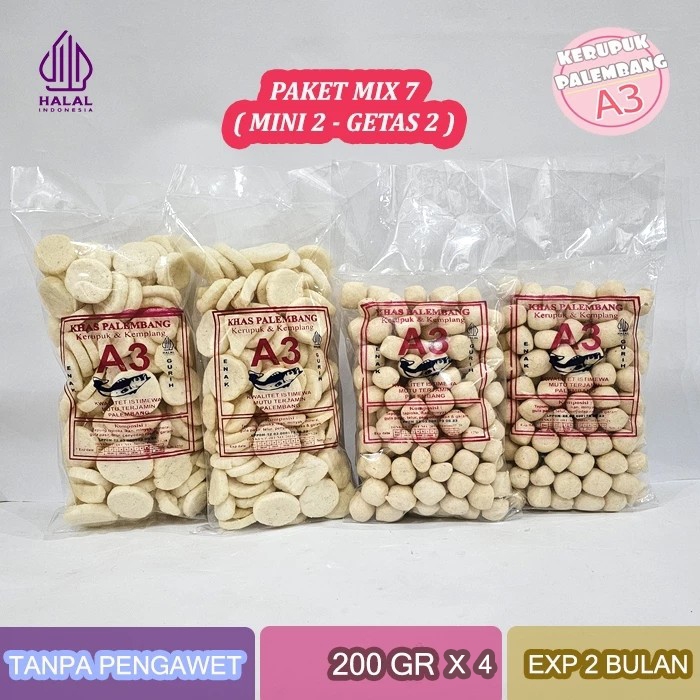 Jual PAKET MIX 7 KEMPLANG MINI 2 GETAS 2 KERUPUK IKAN TENGGIRI 800GR ...