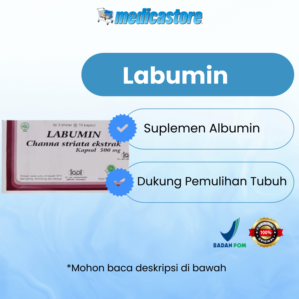 Jual Labumin Box Isi 30 Kapsul Ekstrak Ikan Gabus | Shopee Indonesia