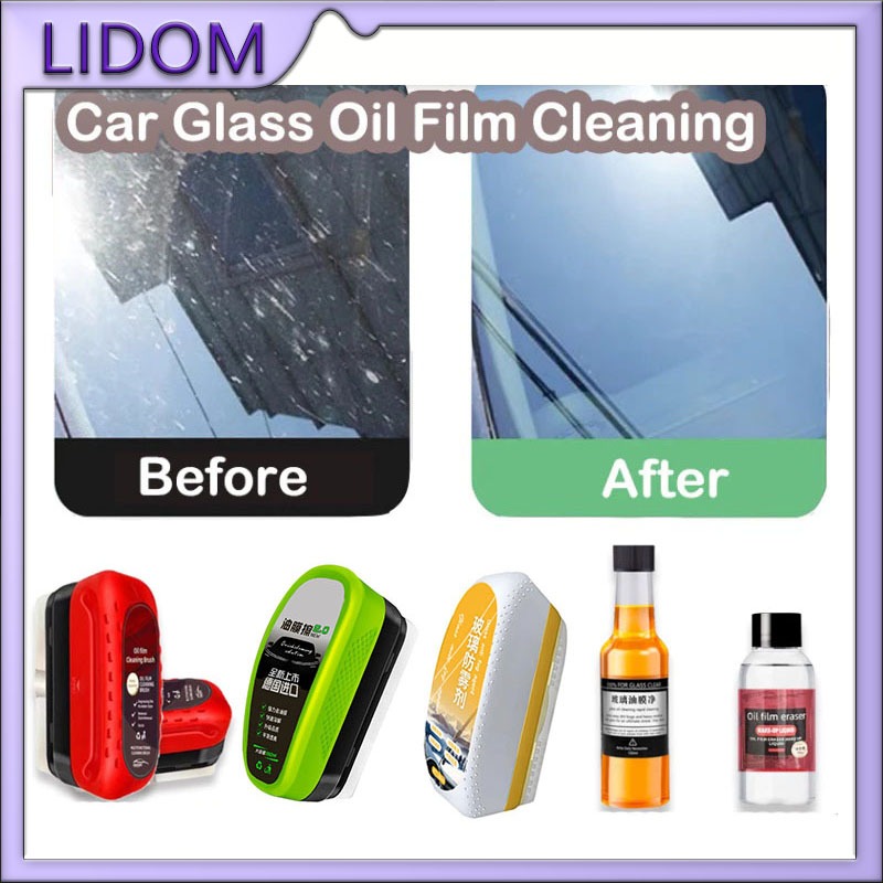 Jual Car Glass Oil Film Cleaning Remover Brush Cairan Pembersih Kaca ...