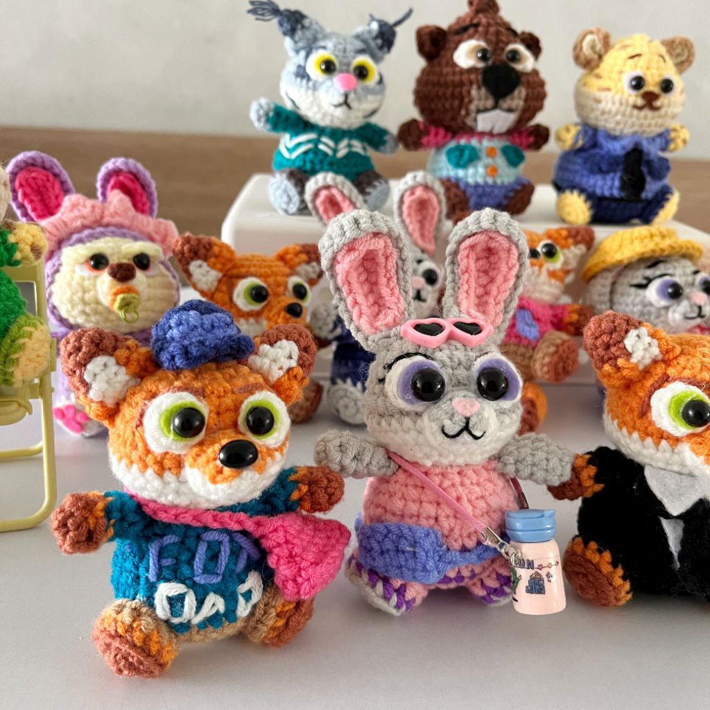 Jual ZOOTOPIA 2 / ZOOTOPIA CROCHET / ZOOTOPIA KEYCHAIN / AMIGURUMI ...