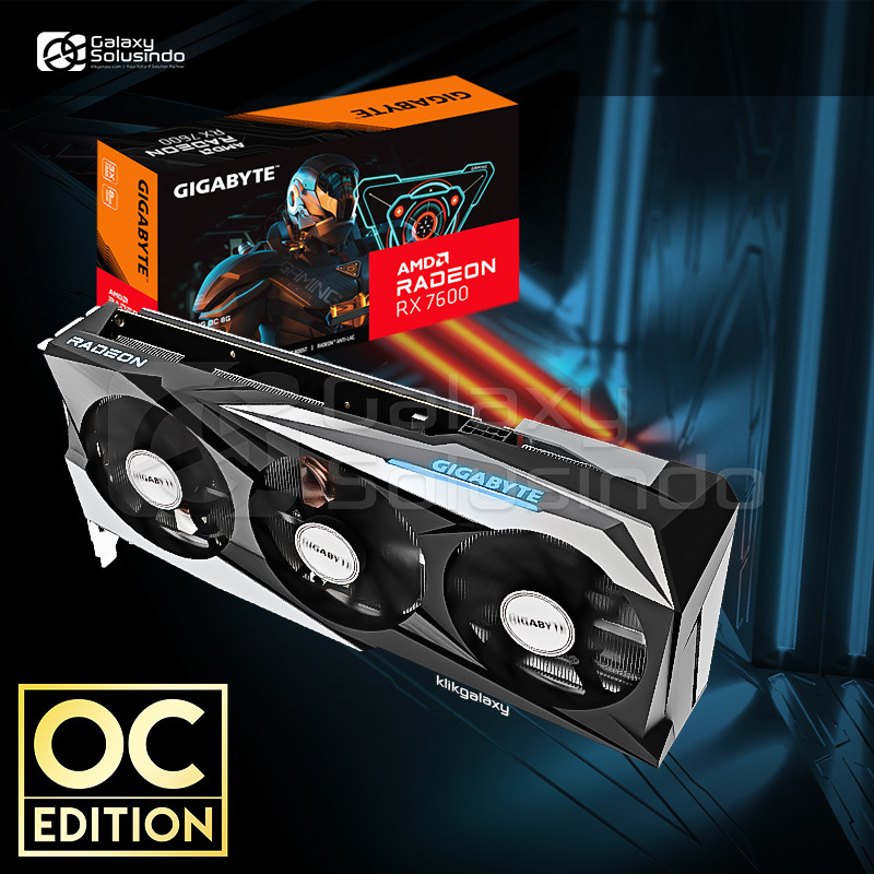 Jual GIGABYTE Radeon RX 7600 Gaming 8GB OC GDDR6 - VGA RX7600 DDR6 ...