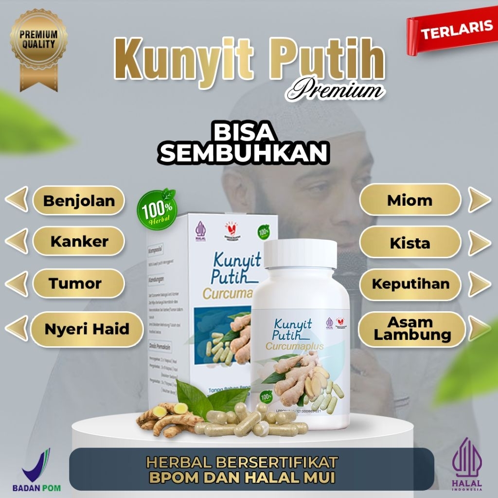 Terlaris!!! Obat Benjolan Kanker Tumor Paling Dicari !!! Kunyit Putih Isi 2 Botol | Kunir Putih Isi 2 Botol | Kapsul Kunyit Putih | Kapsul Kunir Putih | Kunyit Putih Alami | Sari Kunyit Putih | Herbal Kunyit Putih Aman BPOM Halal Tanpa Efek Samping
