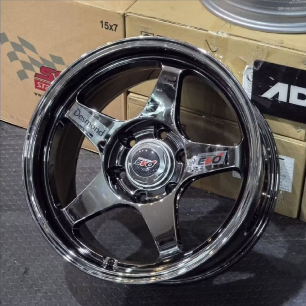 Jual velg racing ring 18 EVO REGAMASTER BLACK CROME LEBAR 9 velg mobil ...