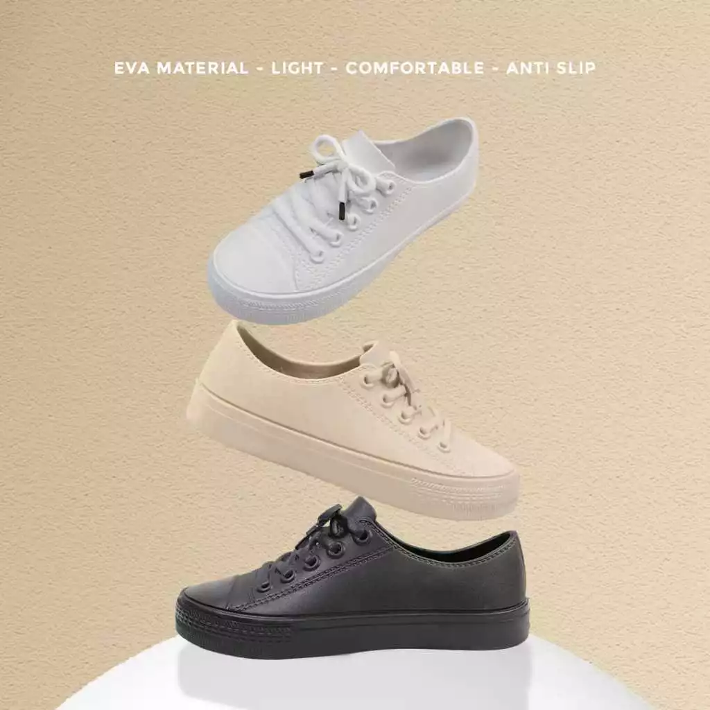 Sneakers Wanita Slip-On Empuk Anti Slip Chic