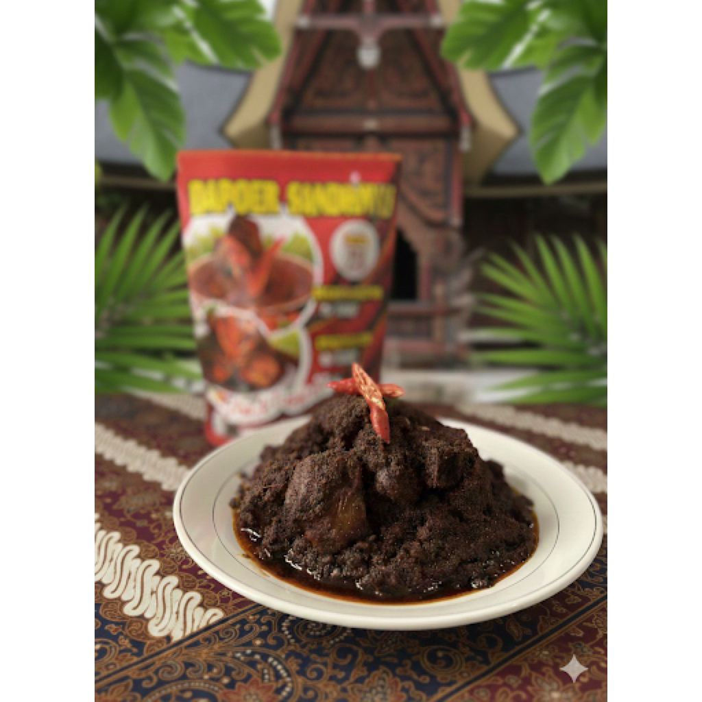 Jual SaRaso Rendang Daging sapi DAPOER SANDHAYU 270 Gr | Shopee Indonesia
