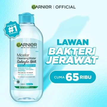 GARNIER Micellar Water Blue Salicylic Acid 400ml Skincare Cleansing Skincare Pembersih Wajah