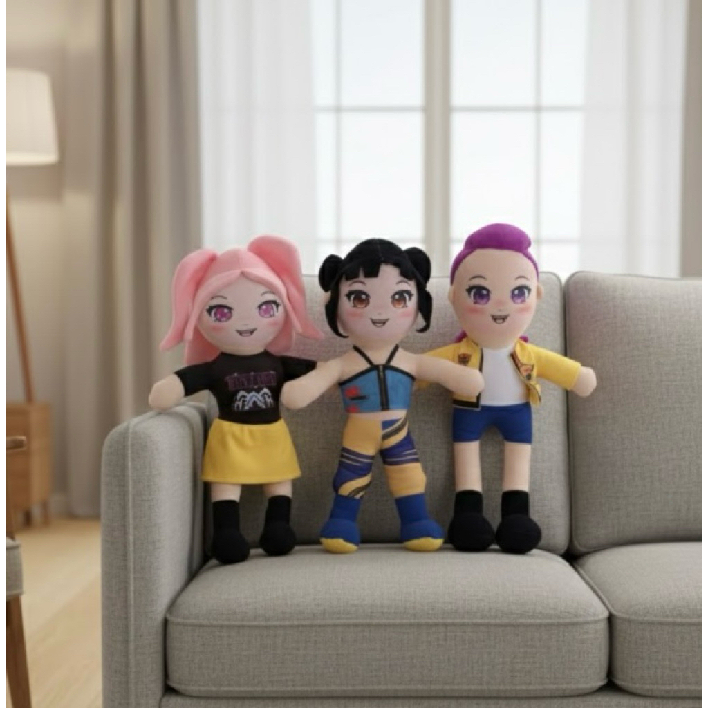 Jual boneka kpop demon hunter Mira Zoey Rumi ukuran 45cm sangat lucu ...
