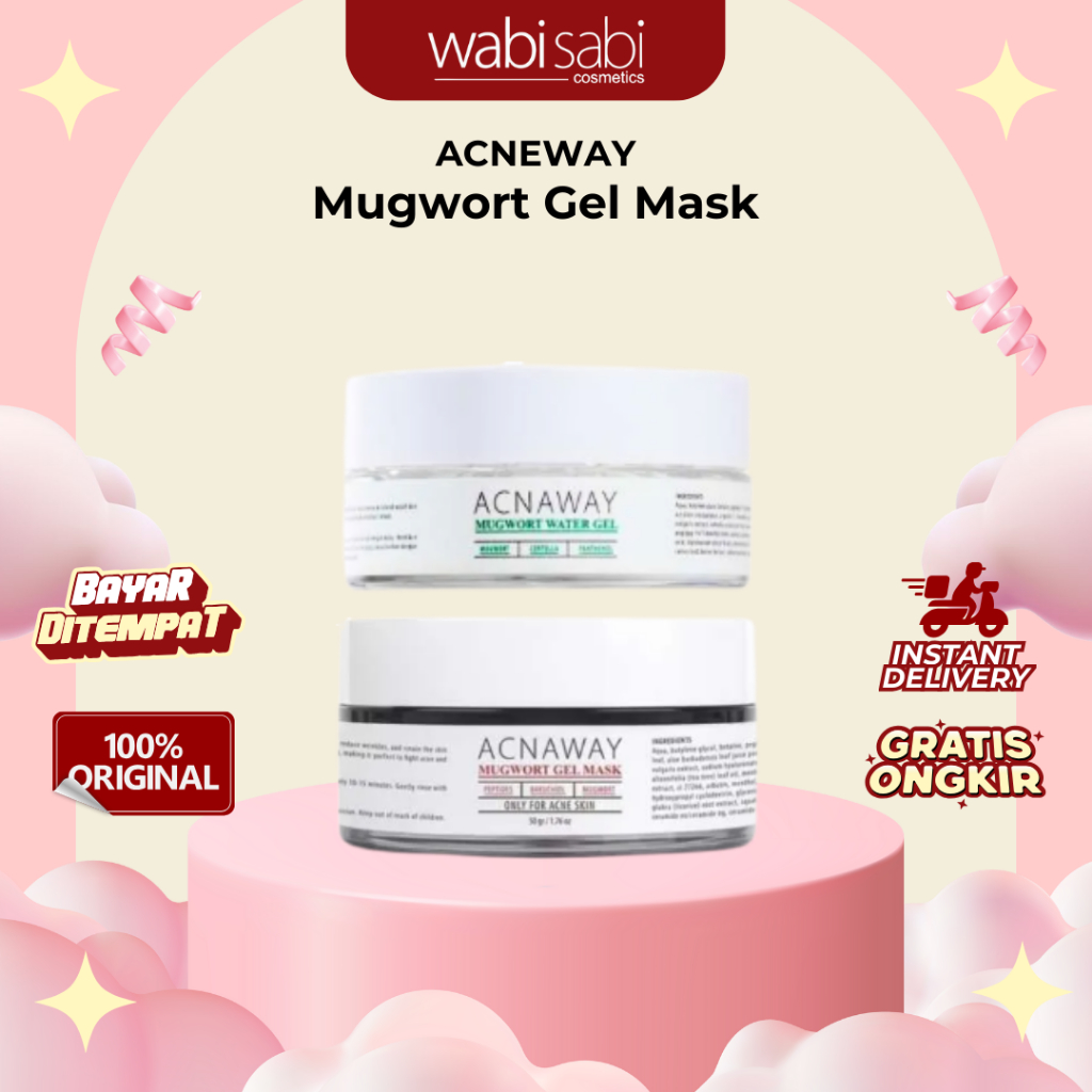 Jual ACNEWAY - Mugwort Gel Mask | ACNEWAY Mugwort Calming Water Gel ...