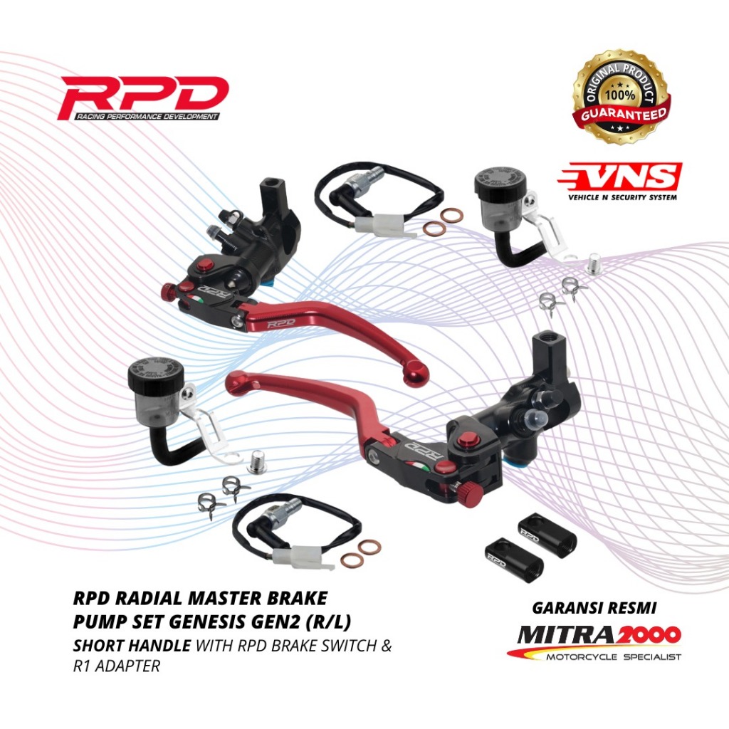 Jual Master Rem Set RPD Genesis GEN 2 ~ 17MM/15MM (R/L) with Switch ...