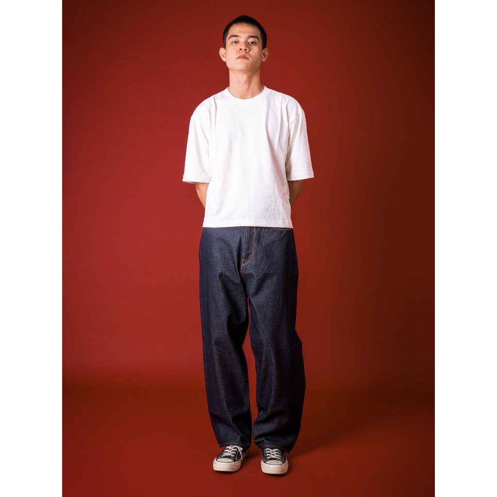 Jual Bespoke Project - Phantom Baggy Raw Denim | Shopee Indonesia