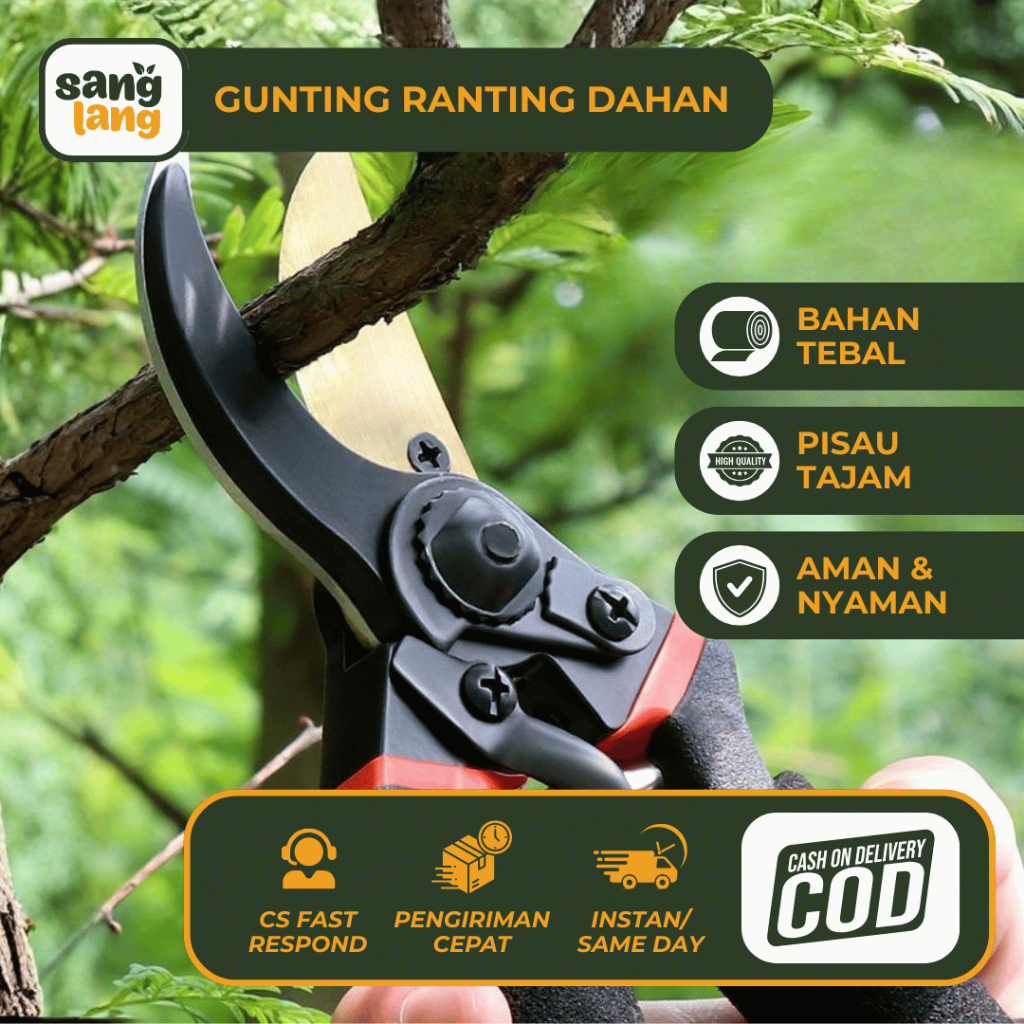 Jual Gunting Ranting Tanaman Baja SK5 Anti Karat Tajam Hemat Tenaga dan ...
