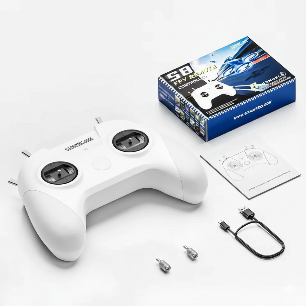 STARTRC S8 Simulatore Di Volo FPV A 8 Canali Per Drone - Radiocomando Professionale Con Joystick Hall, Compatibile Con I Migliori Simulatori