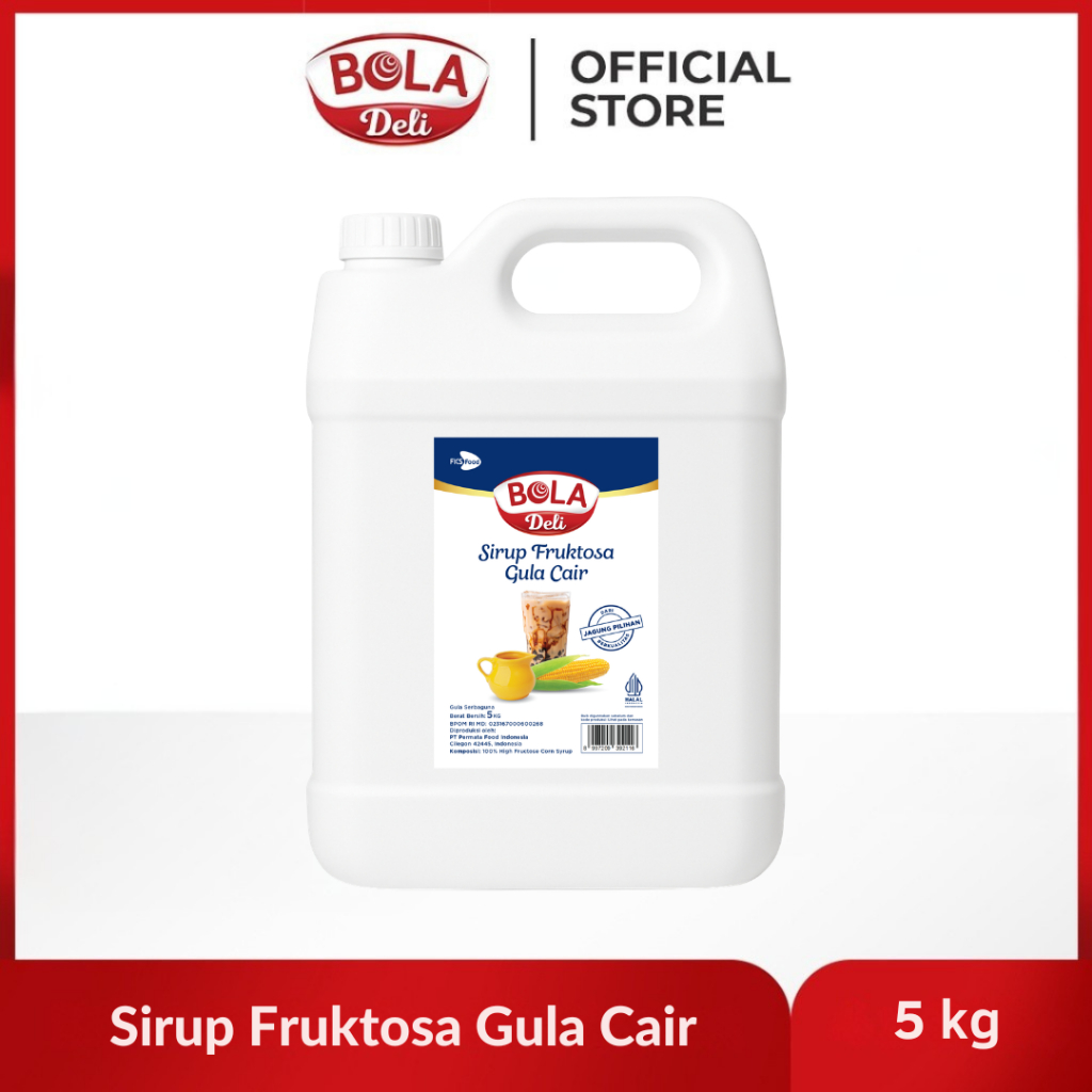 Jual BOLA Deli Sirup Fruktosa Gula Cair 5kg | High Fructose Corn Syrup ...