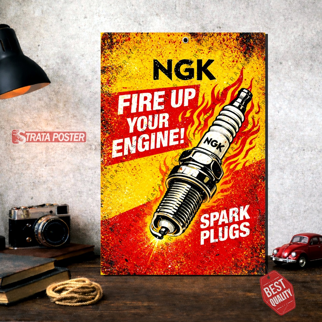Jual Poster Automotif Dekorasi Vintage Hiasan Dinding Bengkel | Shopee ...