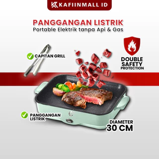 Panggangan Multifungsi Elektrik Anti Lengket 600W