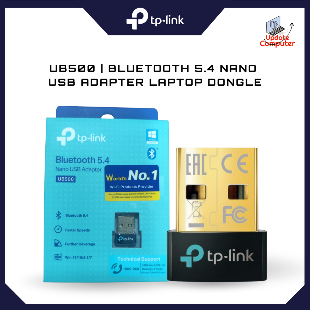 Jual USB ADAPTER TP-LINK UB500 BLUETOOTH 5.4 NANO USB ADAPTER For ...