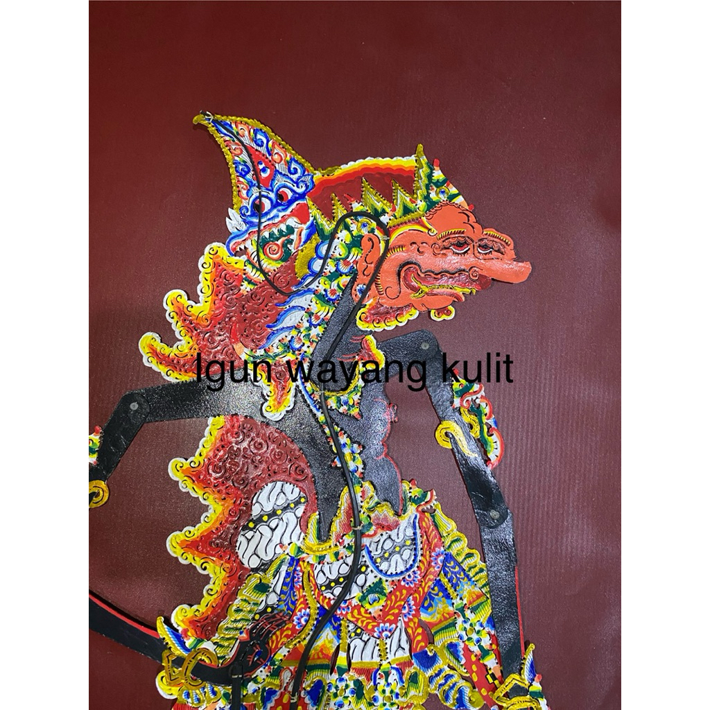 Jual wayang kulit asli sabrang mata 2/wayang kulit sabrang mata dua ...