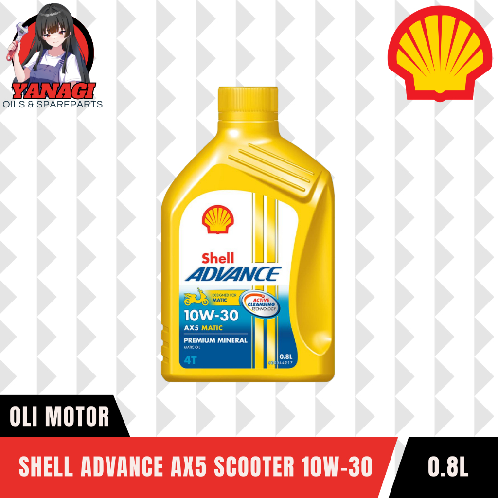 Jual Shell Advance AX5 Scooter 10W-30 0.8 Liter - Oli Motor Matic ...