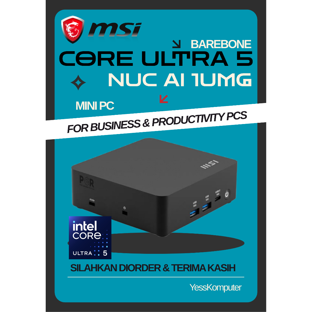 Jual MINI PC MSI Core Ultra 5 Ultra5-125H | DDR5 | MSI Cubi NUC AI 1UMG ...
