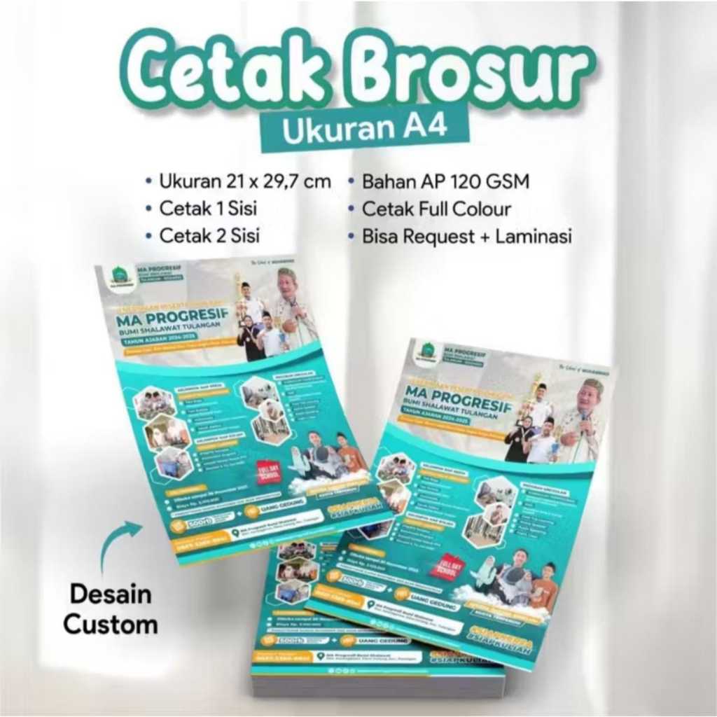 Jual Brosur Promosi 120gsm A4, A5, 1/3 A4 & A6 | Flyer Promosi Full ...