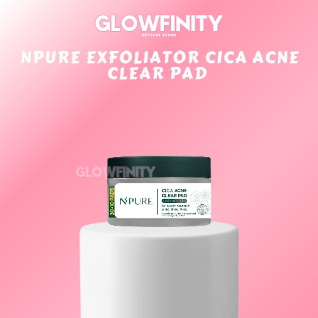 Jual GLOWFINITY | NPURE Gentle Exfoliation Pad / Acne Clear Pad Cica ...