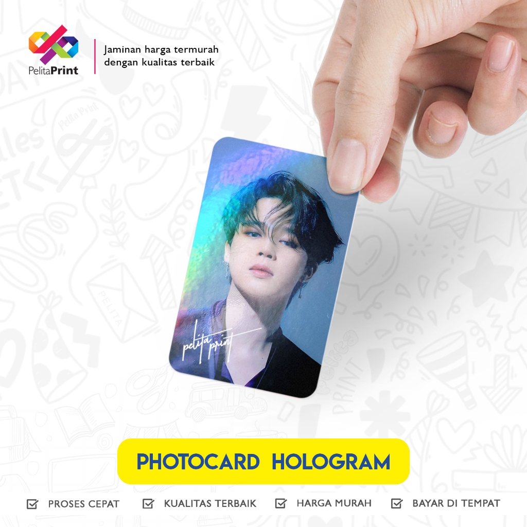 Jual PHOTOCARD HOLOGRAM CUSTOM FREEBIES PREMIUM BISA COD | Shopee Indonesia