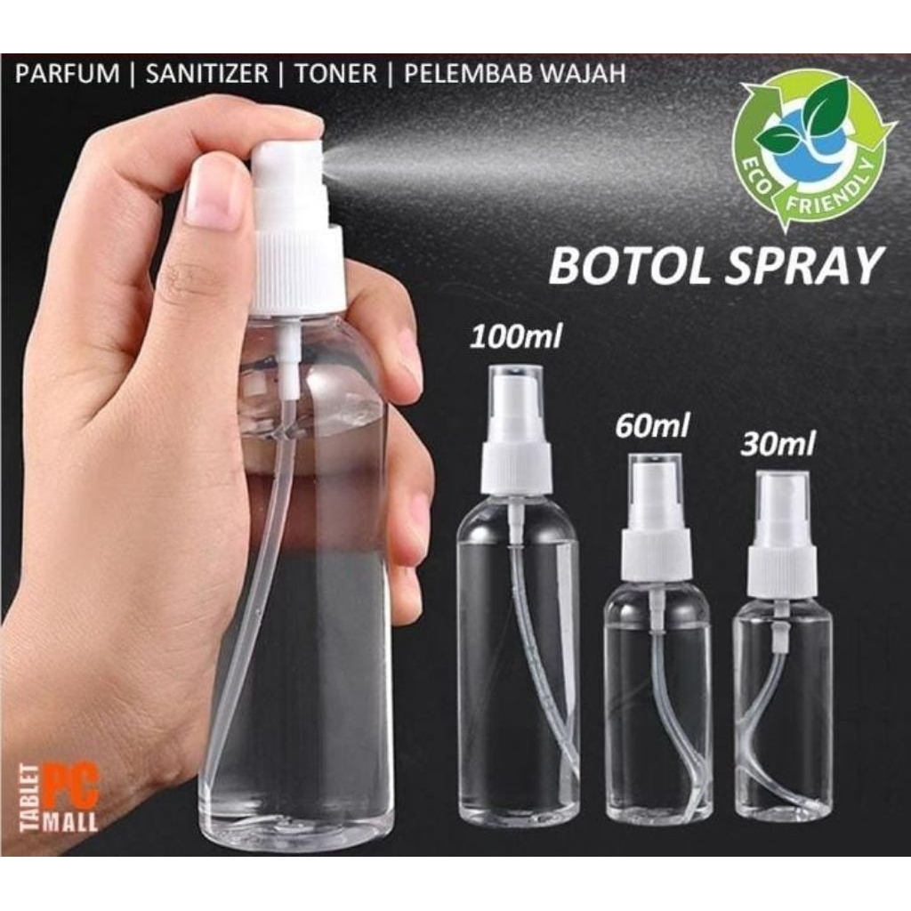 Jual Botol Spray 100ML KOTAK BENING SPRAY Plastik PET | botol kosong ...