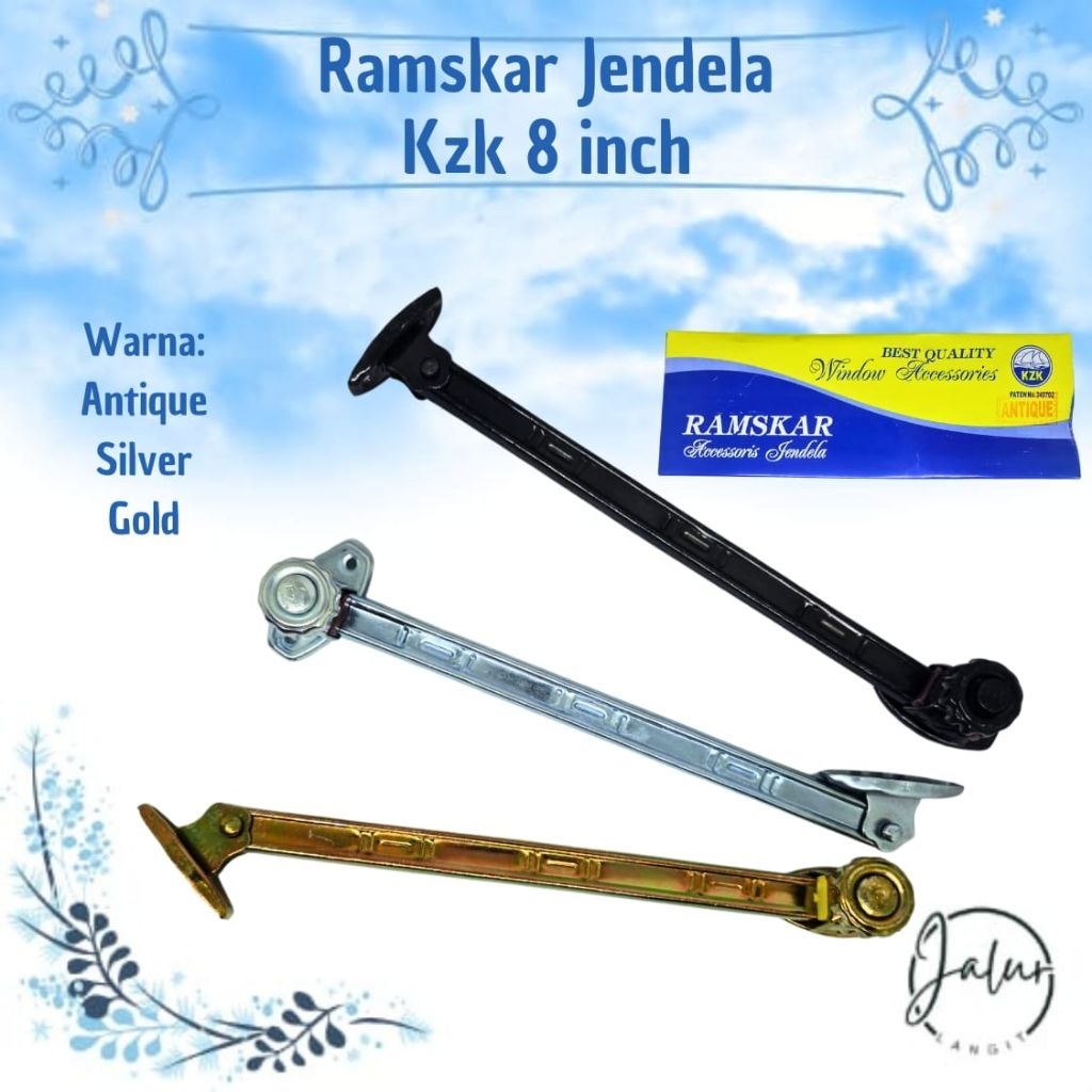 Jual RAMSKAR/LAMSKAR/ HAK ANGIN PUTAR TONGKAT PENAHAN JENDELA KZK 8 ...