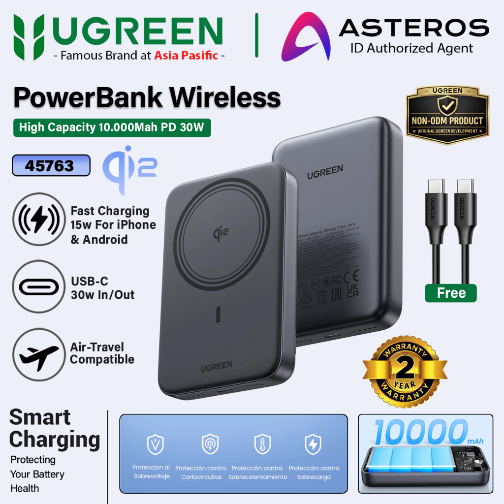 UGREEN Power Bank Qi2 Qi2.2 5000mAh 10000mAh Magsafe Wireless Fast Charging 15W 25W