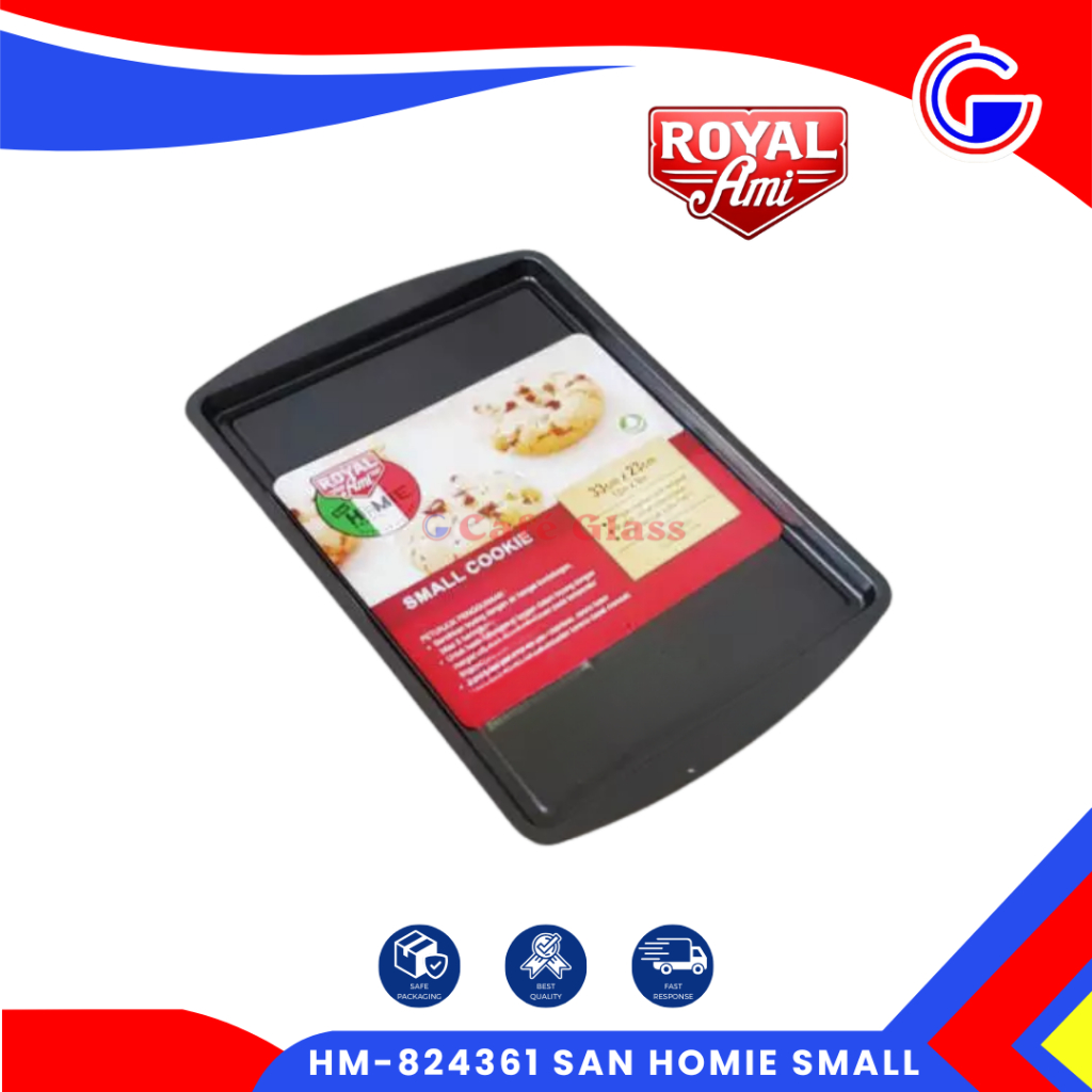 Loyang Kue Kering Teflon Anti Lengket - Cookie Sheet Baking - Hm-824361 San Homie Royal Amie Small