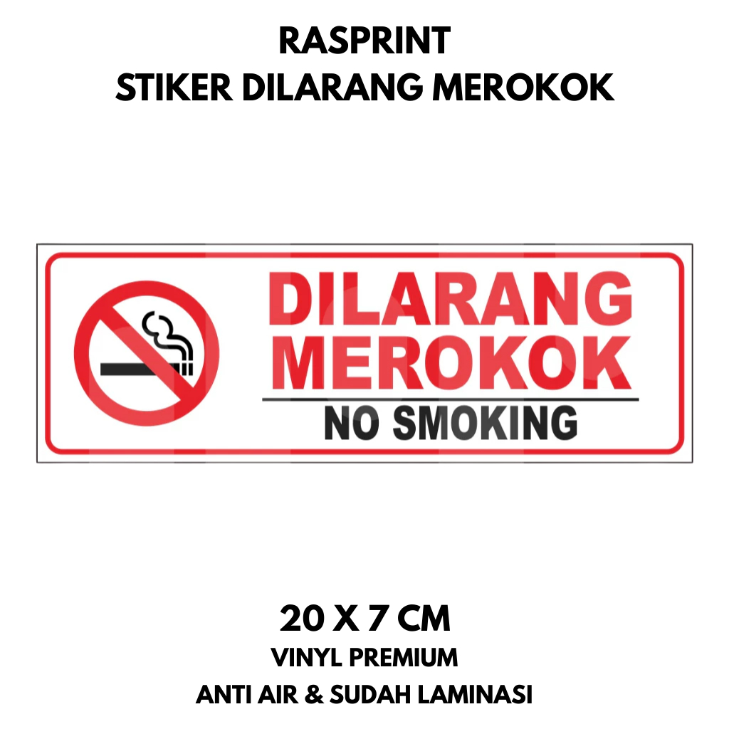 Jual STIKER DILARANG MEROKOK STICKER NO SMOKING | Shopee Indonesia