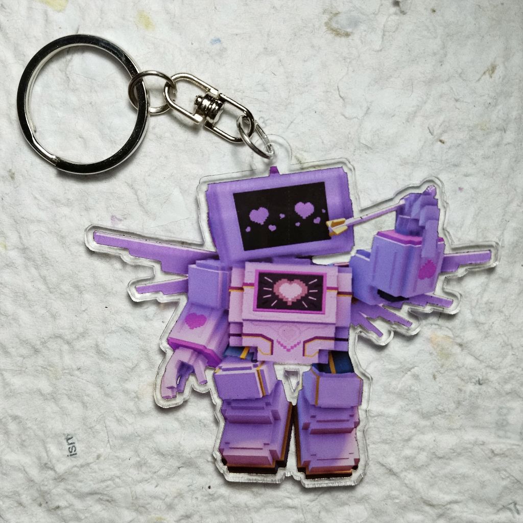 Jual ganci CUPITRON Consoletron Escape Tsunami For Brainrots keychain ...