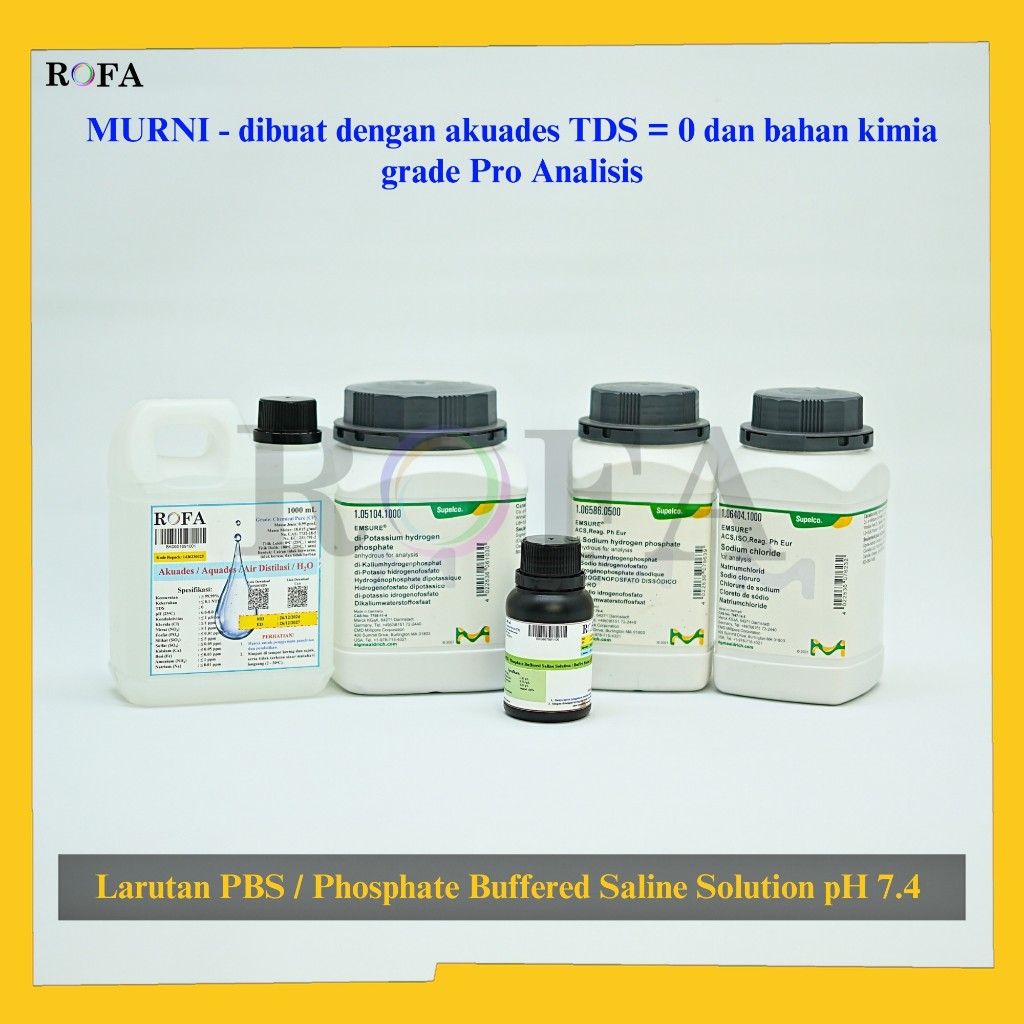 Jual ROFA Larutan PBS / Phosphate Buffered Saline Solution / Buffer ...