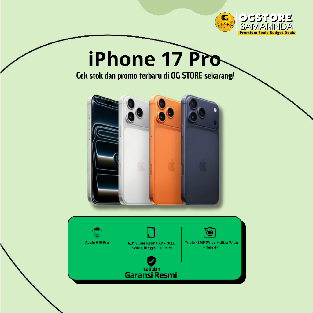 Jual iP 17 Pro 256GB/512GB Layar Super Retina XDR Garansi Resmi ...