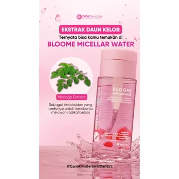 Drw Skincare Bloome Strawberry Micellar Water Pembersih Wajah Double Cleansing