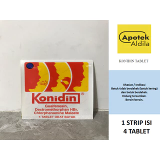 KONIDIN PERSTRIP ISI 4 TABLET UNTUK BATUK DAN PILEK