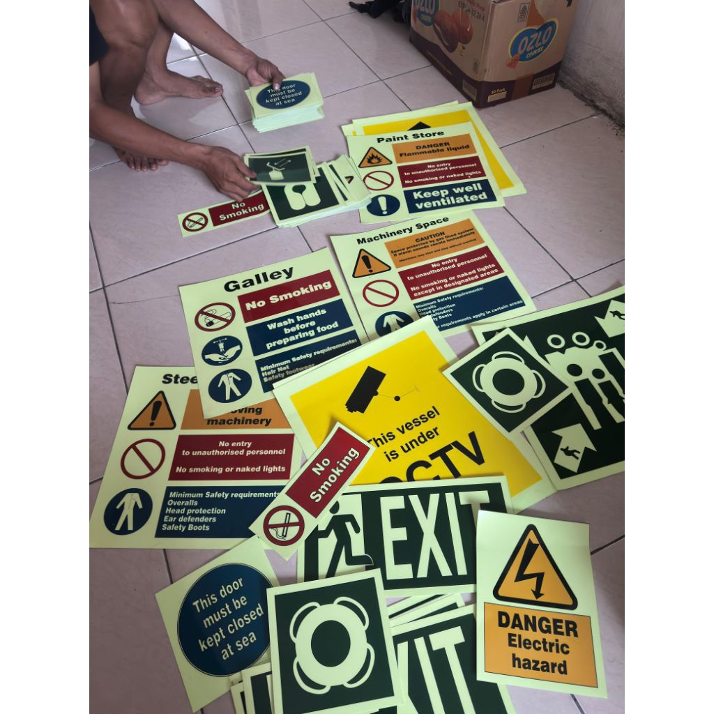 Jual Stiker IMO / IMPA Sign Menyala 6 Jam - High Quality Glow in the ...