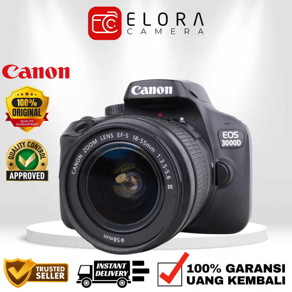 Jual Canon EOS 3000D Kit 18-55mm / Kamera DSLR Canon EOS 3000D Kit 18 ...