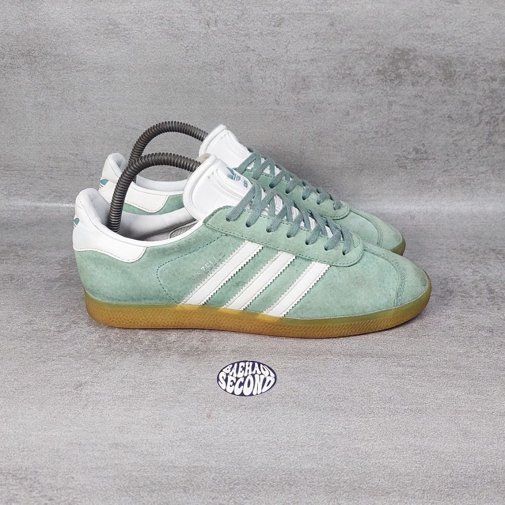 adidas gazelle silver green womens Women's adidas Gazelle main image 1