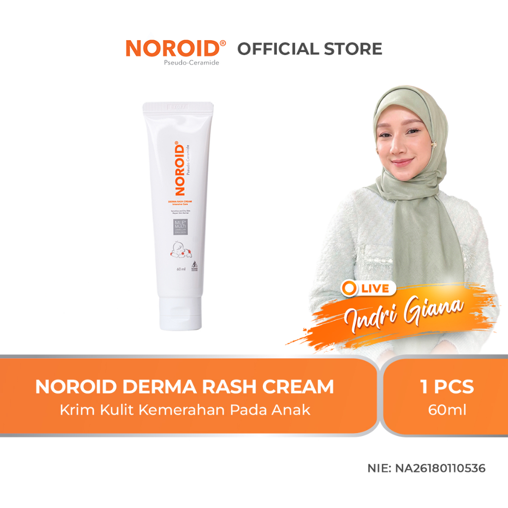 Jual Noroid Derma Rash Cream Pelembab Kulit Anak/Atasi Kulit Kering ...
