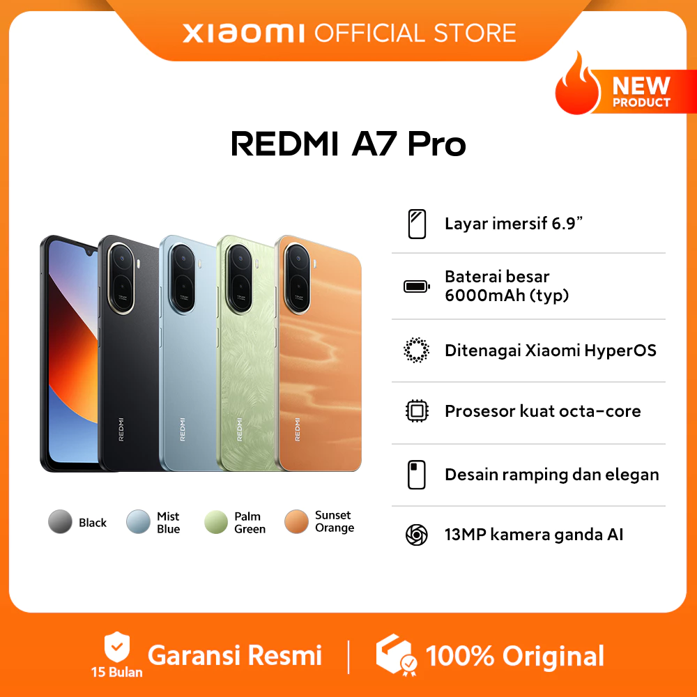 Xiaomi Redmi A7 Pro dengan layar 6,9 inci dan desain modern