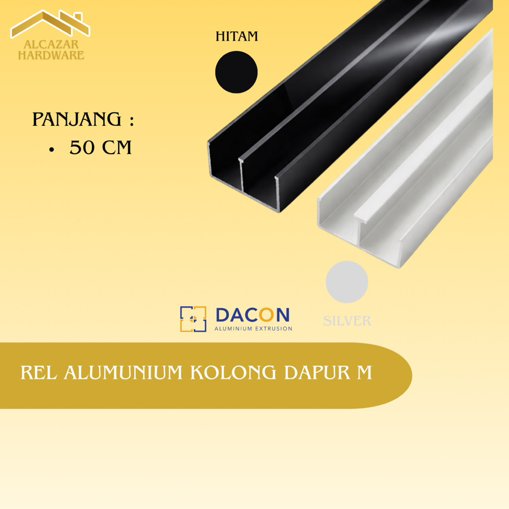 Jual Rell Alumunium Kolong Dapur M Panjang 50 CM Warna Silver Rell ...