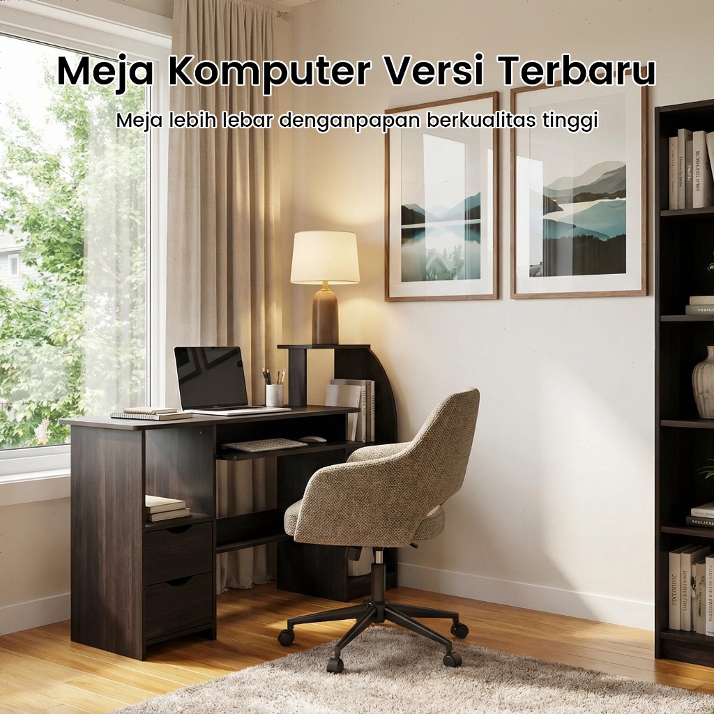Jual SAKULA Meja Belajar 120cm Meja kantor Meja komputer Meja Kamar ...