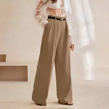 Celana Kerja Wanita Highwaist Loose Pants Jumbo S 3XL Celana Kulot Panjang Premium First Hand