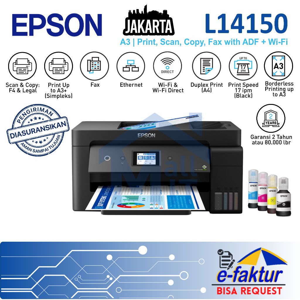 Jual Epson Ecotank L14150 Terlengkap & Harga Terbaru Oktober 2026 ...