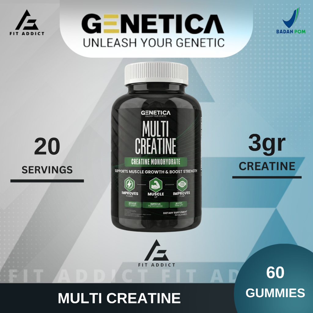 Jual Genetica Multi Creatine 60 Gummies 60 Gummy Creatine Monohydrate ...