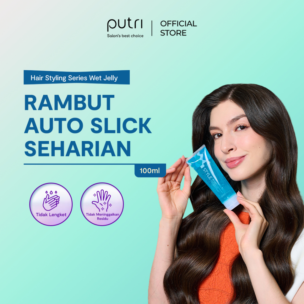 Jual Putri Style Wet Jelly 100mL – Gel Rambut Basah & Tahan Lama ...