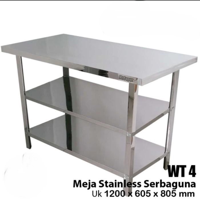 Jual Paket 4 Meja Stainless 3 Rak Type WT4 Mr. Dapur / MEJA DAPUR ...