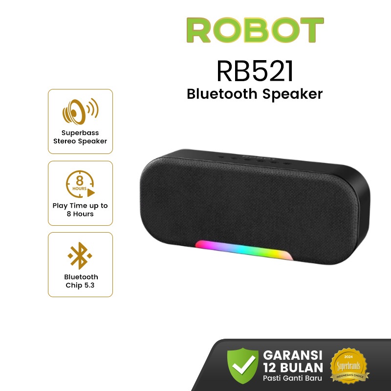 Jual ROBOT Bluetooth Speaker Bluetooth 5.3 RGB Light Lampu Dua Wireless ...